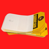 Accuform 03699469-001 6" x 3.5" Yellow and Black Barricade Safety Tags Pack of 25