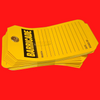Accuform 03699469-001 6" x 3.5" Yellow and Black Barricade Safety Tags Pack of 25