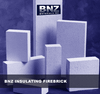 BNZ Materials PA-26 9 x 4.5 x 3" 2600°F Insulating Firebrick - 10ct Box