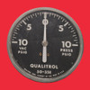 Qualitrol 50-35E Compound Pressure and Vacuum Gauge -10 to +10 PSIG, 3-1/2" Dial
