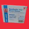 Basic WMPF 3002 Synthetic Vinyl Exam Gloves, Size Medium, Powder-Free, Latex-Free Box of 1,000