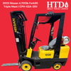 2002 Nissan 4,700lb Forklift | Triple Mast | CPH-02A-25V