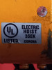 Harrington NER005L Electric 1/2 Ton Hoist W/ Harrington TS2-326 Manual Trolley