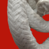 1" Ceramic Fiber Round Braid Rope -2300 Deg F - 100' Feet
