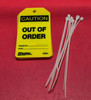 Master Lock "Caution out of Order" Plastic Tags (Pack of 5)