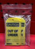 Master Lock "Caution out of Order" Plastic Tags (Pack of 5)