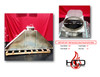 108" x 50" x 24" 304 Stainless Steel Hood with Slide Gate