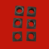 Heavy Duty Square Nuts 1.46" OD-83, 0.86" ID,  0.86" Width, Box of 6