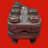 Burndy NDR6328T13 High Cu Alloy Reversible & Rotatable Cap Stud Connector, Bolted, #6 Sol - 4/0 Str Cu Cable, 1/2 - 13 Stud"