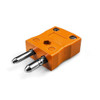 Thermocouple Male Plug, Standard,  2 Pin - J, K, N, R, S, T