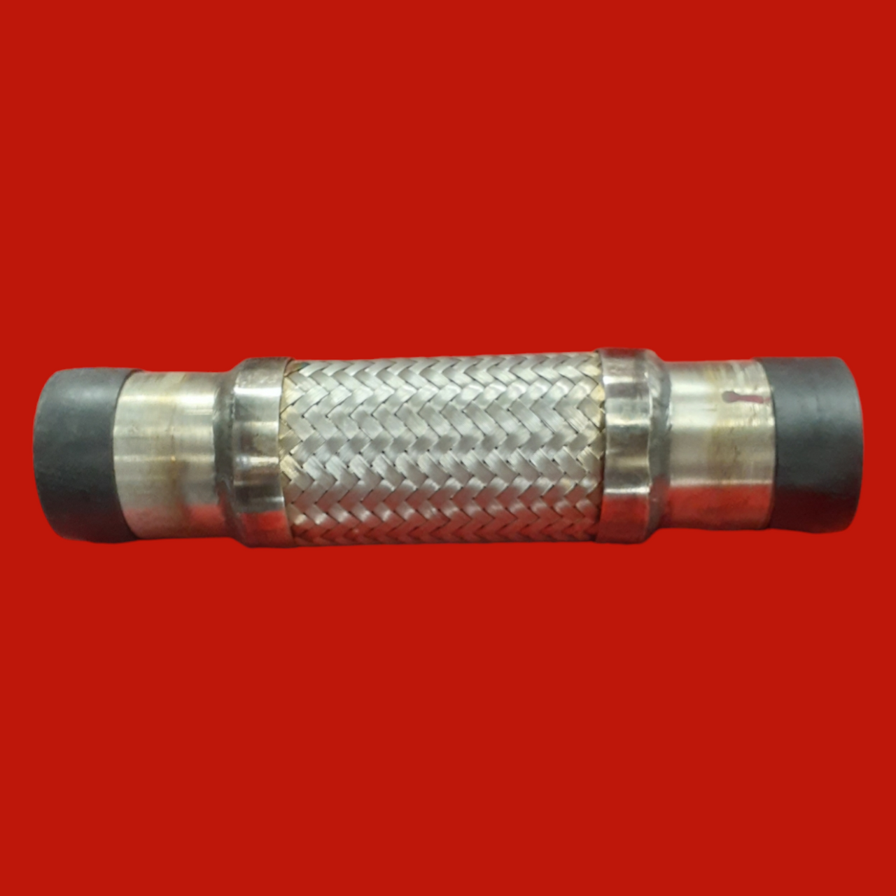 Stainless Steel Braided Flex Hose Assembly 2" x 10-1/2"