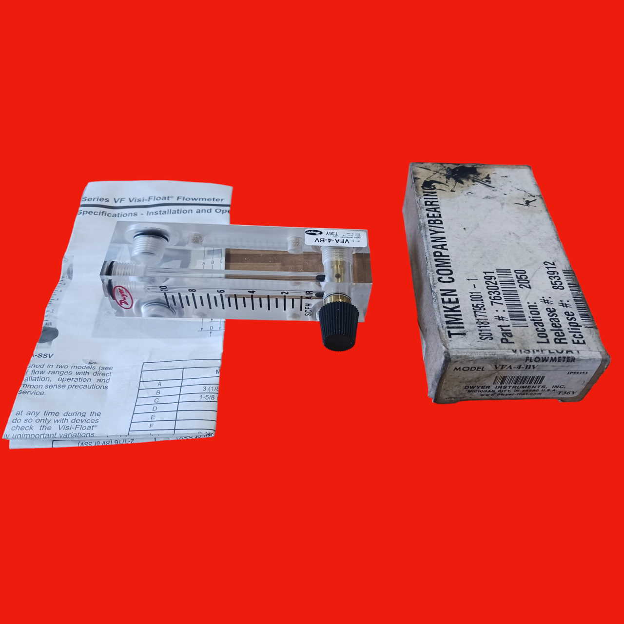 Dwyer VFA-4-BV Flow Meter