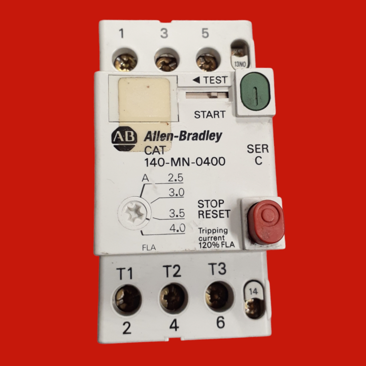 Allen Bradley Manual Motor Starter, 140-MN-0400