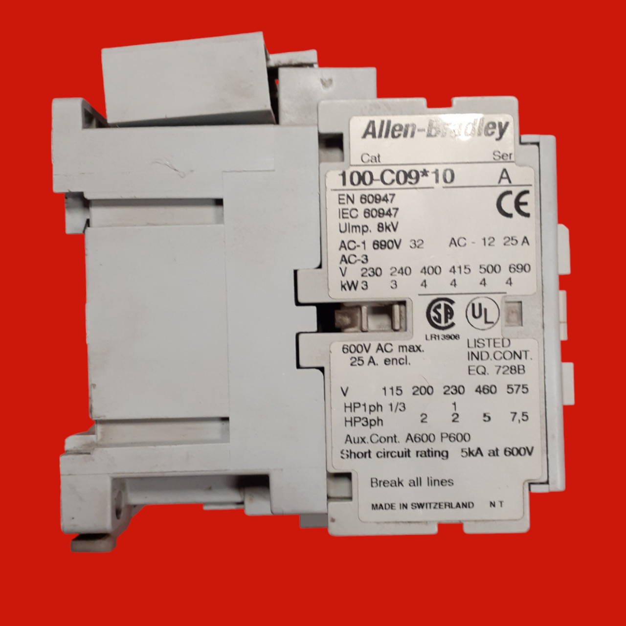 Allen Bradley Contactor, 100-C09*10