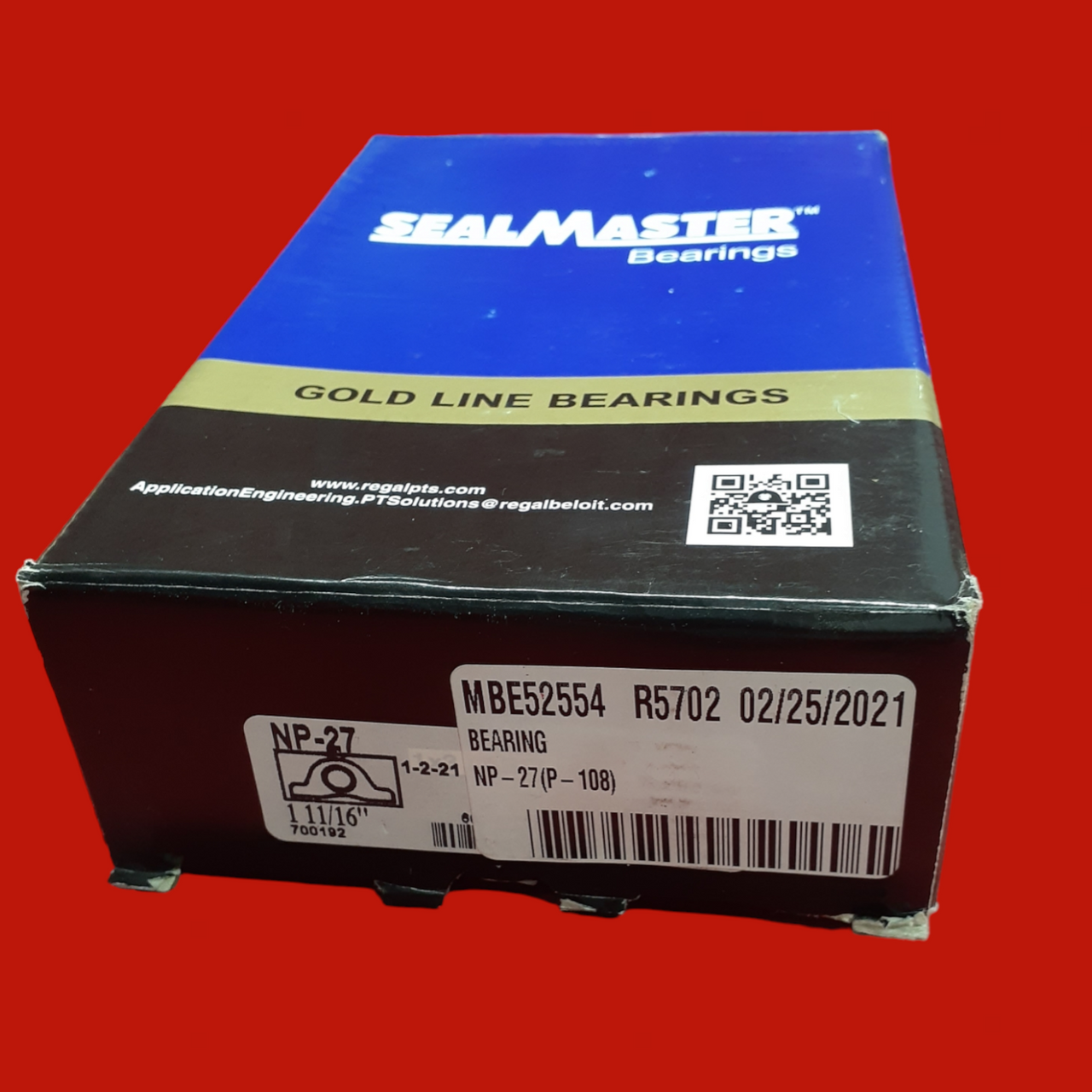 SealMaster NP-27 1-11/16" Pillow Block Bearing 