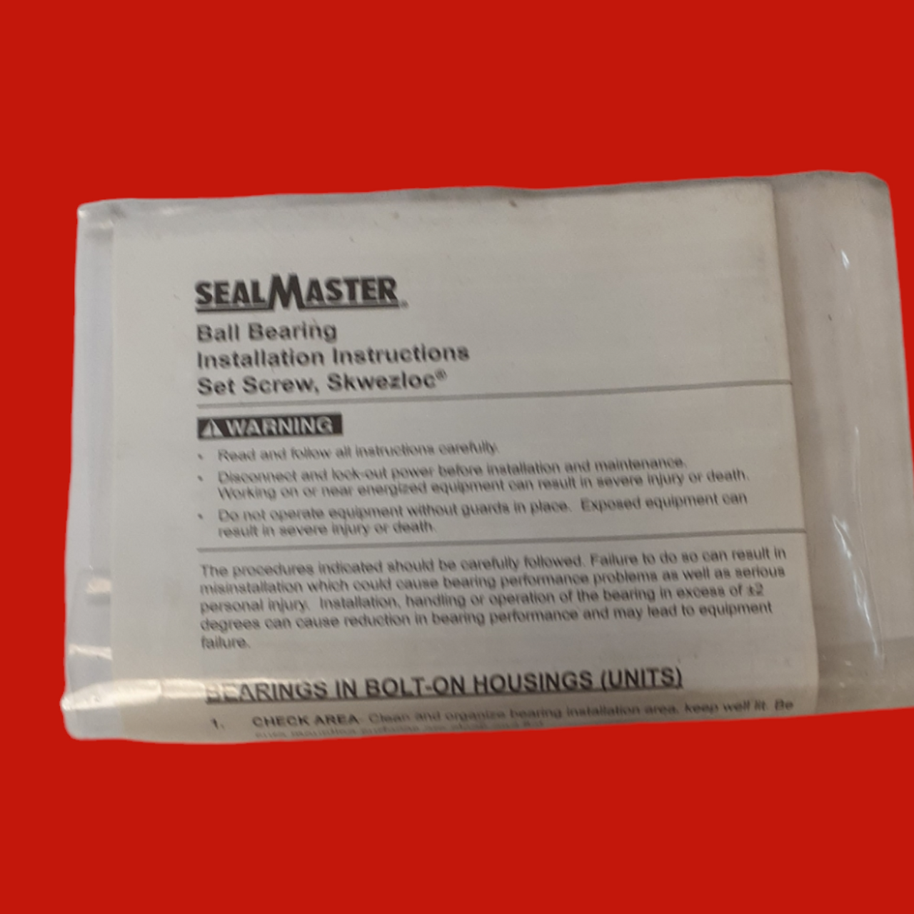 SealMaster EMP-47 Pillow Block Ball Bearing Unit, 2-15/16" Bore