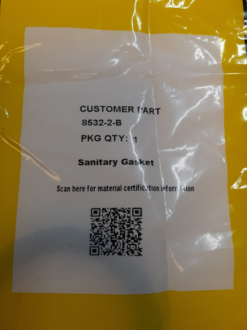 Parker  8532-2-B Hygienic Sanitary Gasket for Food & Beverage