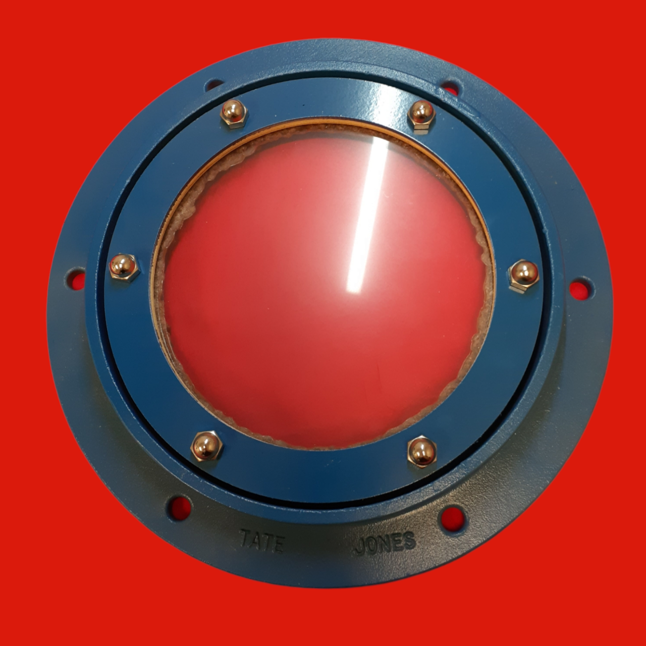 Tate-Jones 6ROP/Q Quartz Lens, Round Carbon Steel Observation Port
