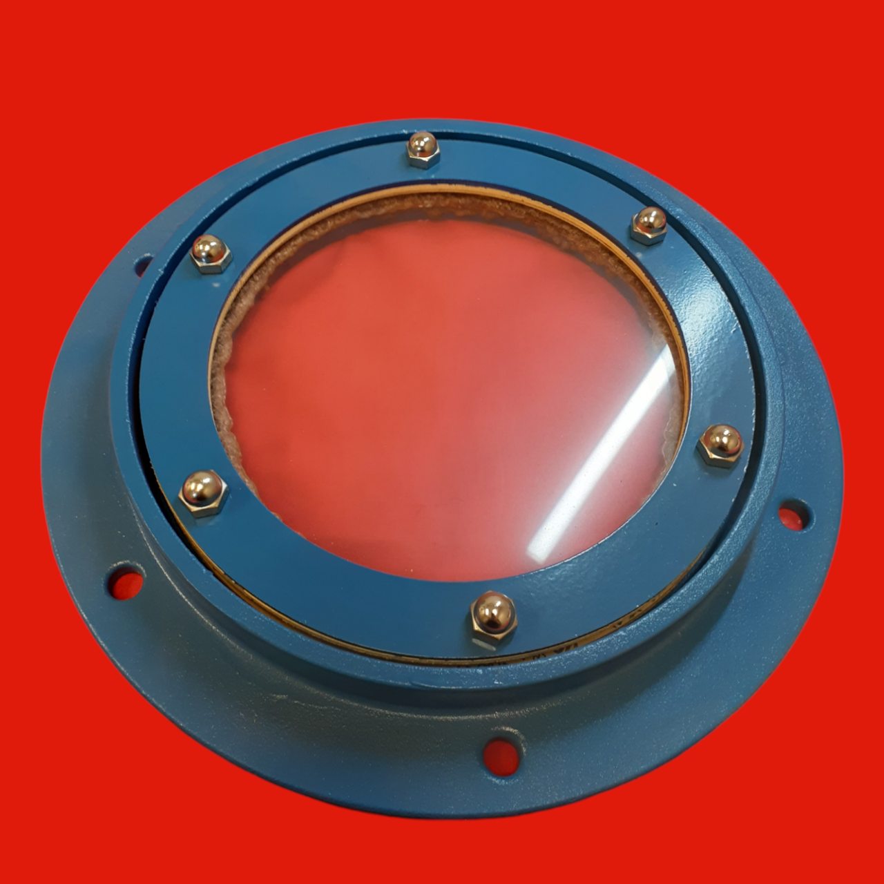 Tate-Jones 6ROP/Q Quartz Lens, Round Carbon Steel Observation Port