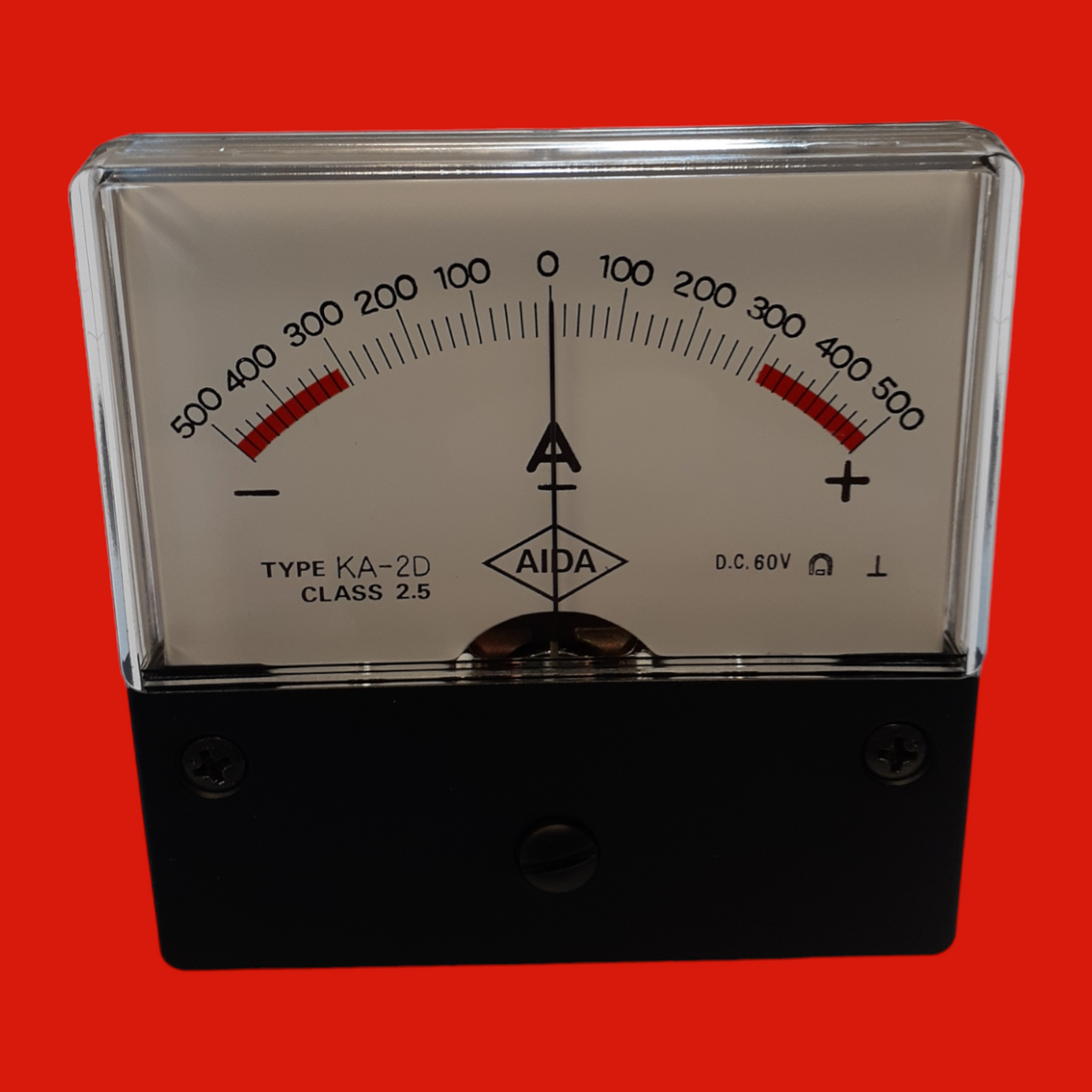 Aida Engineering KA-2D/-500-0-+500A Amp. Meter For Machine Model CFT-1200