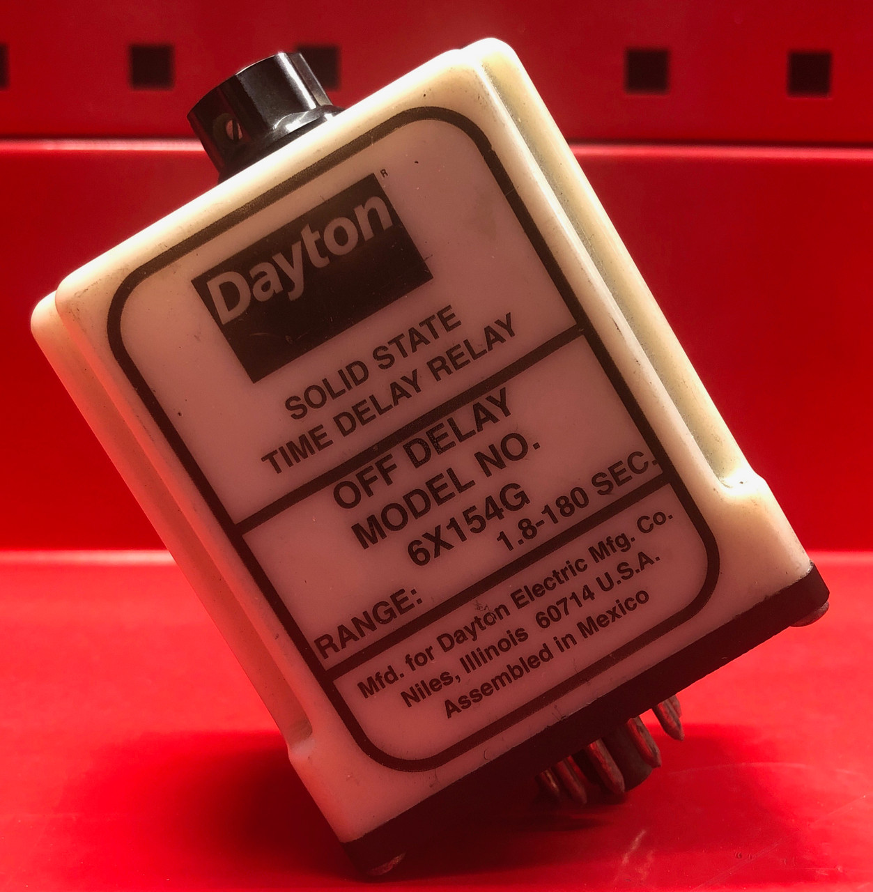Dayton 6X-154G Time Delay Relay 1.8-180 SEC 120VAC