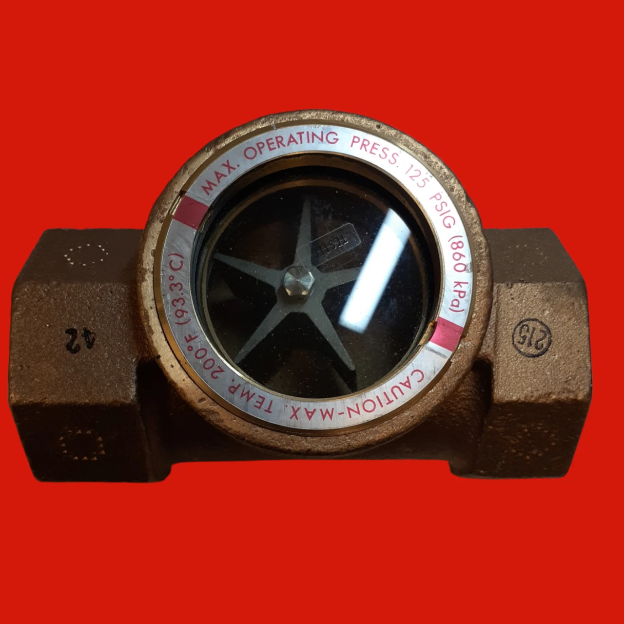 W.E. Anderson Midwest SFI-100-1-1/2-S2-I2 Sight Flow Indicator