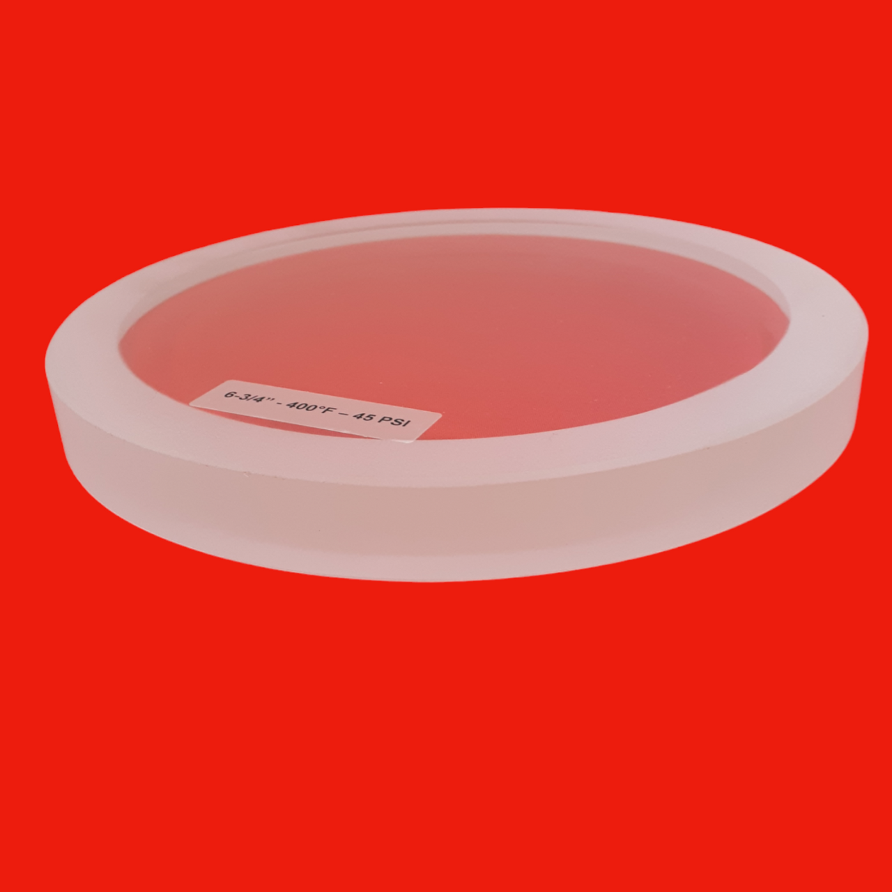 Ernst Flow Industries Borosilicate Plain (Annealed) Sight Glass 45 PSI, 3/4" X 6-3/4"