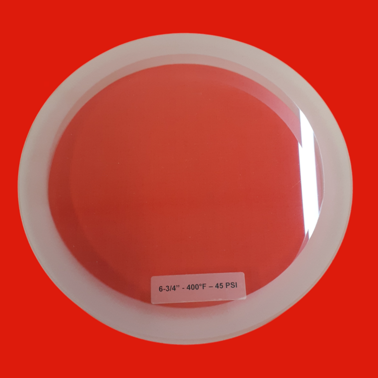 Ernst Flow Industries Borosilicate Plain (Annealed) Sight Glass 45 PSI, 3/4" X 6-3/4"