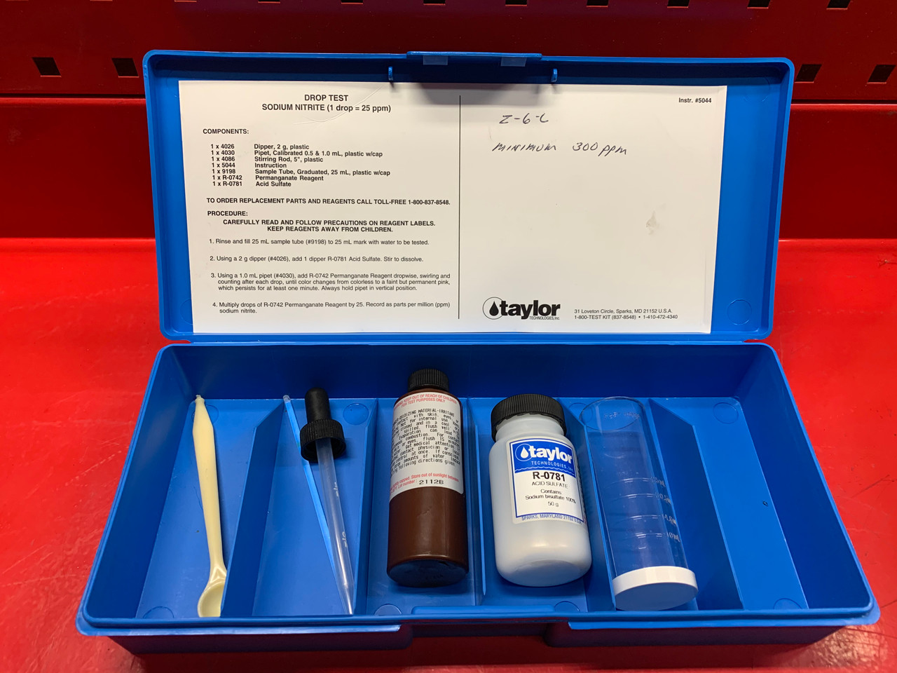 Taylor Technologies Nitrite Test Kit K-1564