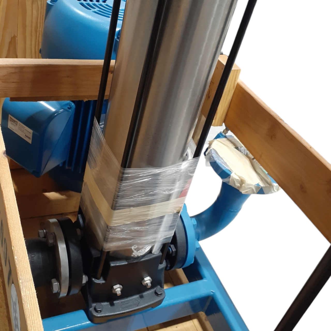 Grundfos Vertical, Multistage Centrifugal Pump with Suction and Discharge Ports
