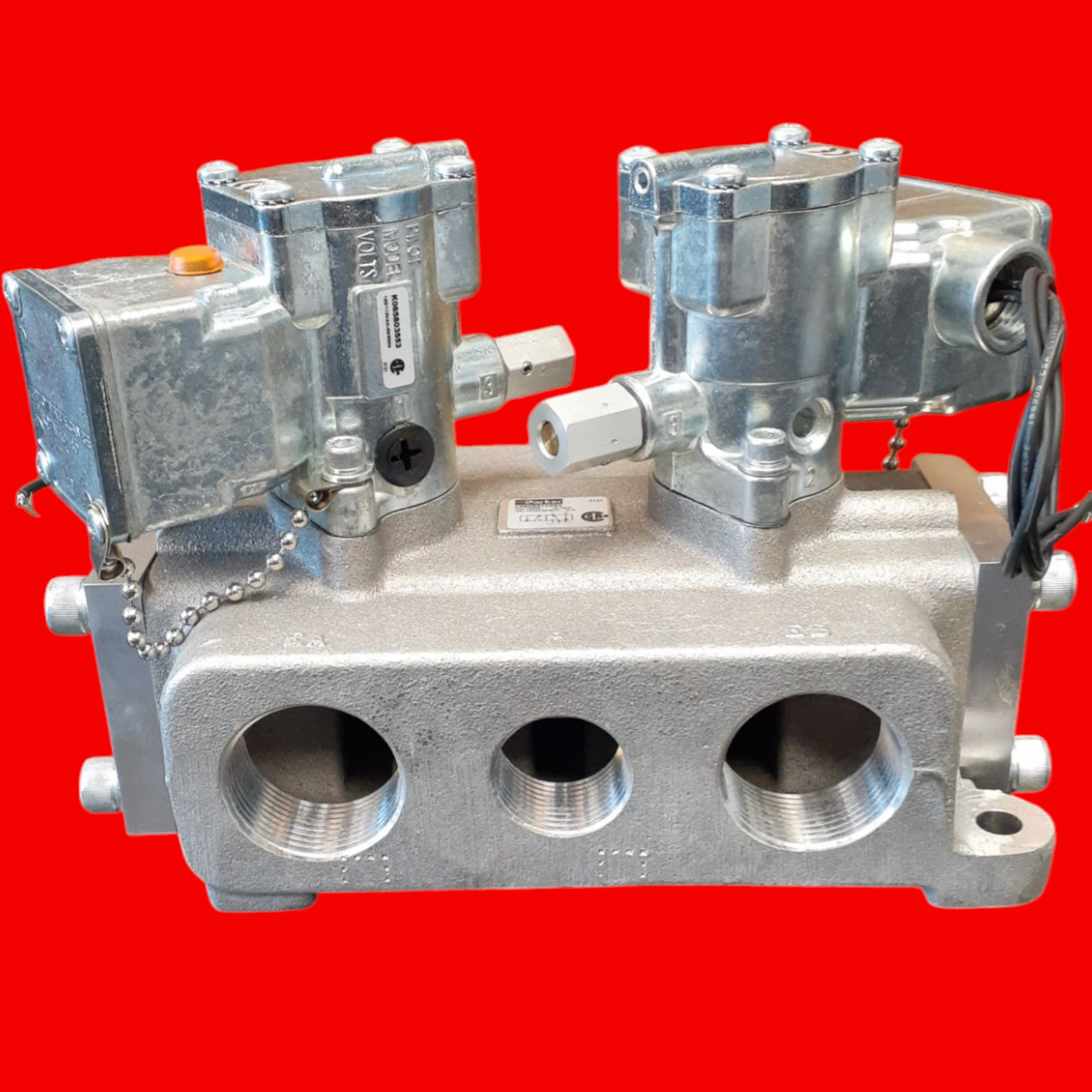 Parker L6858810253 Valvair II Double Solenoid Single Subbase Plug-in Valve