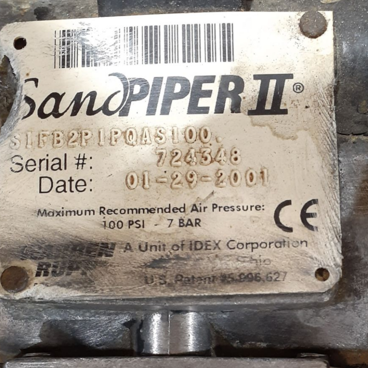 Warren Rupp Sandpiper II 1" Non-Metallic Double Diaphragm Pump, S1FB2P1PQAS100