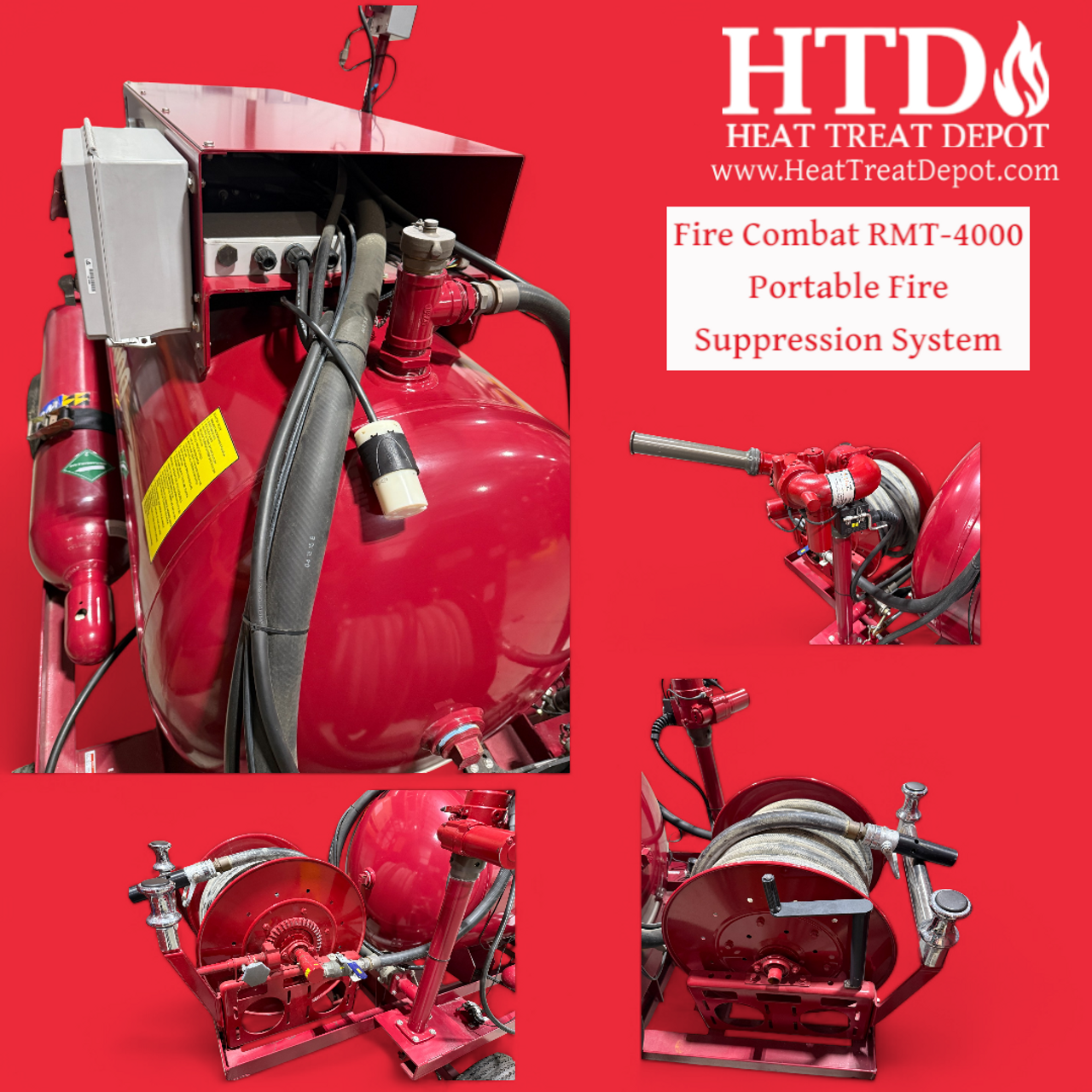 Fire Combat Portable Fire Suppression System - RMT-4000 w/ 240 gal Tank
