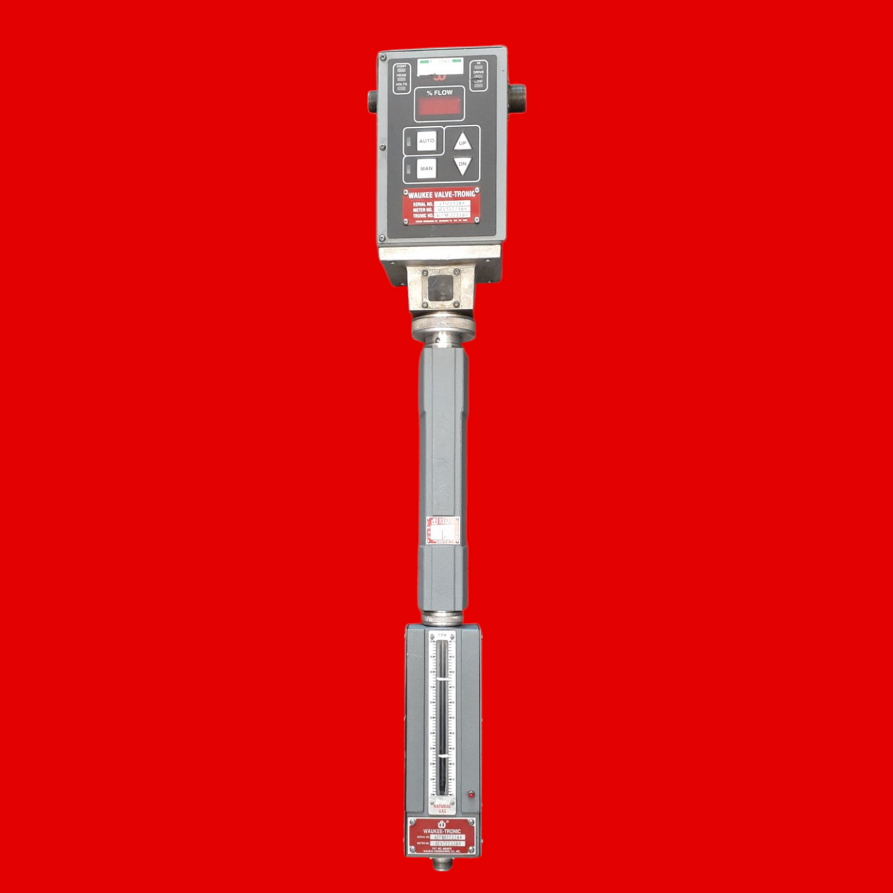 Waukee Valve-Tronic Electronic CFH 0-100 Natural Gas Flow Meter, MPX-4