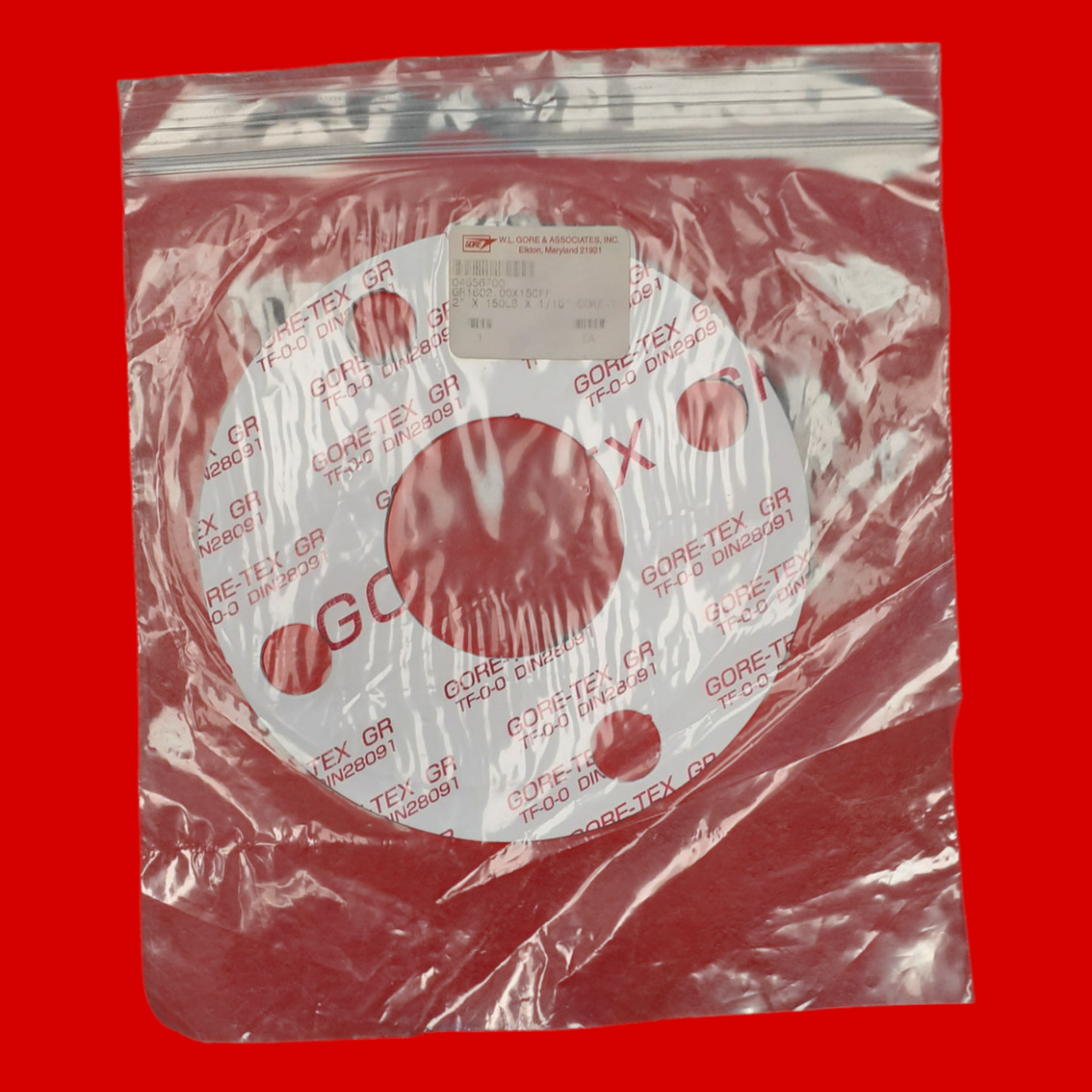W.L. Gore & Associates Gore-Tex 04656700, 2" x 150LB x 1/16" x 6" OD Pipe Gasket