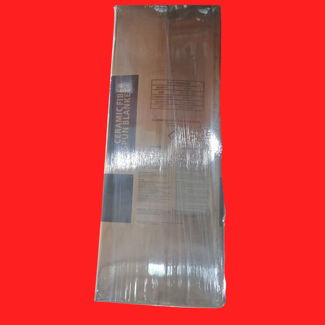 Taofibre EHP-82048150 Ceramic Fiber Spun Blanket 2"x48"x150" 50 SF/Roll, Temp. Rate 2300°F