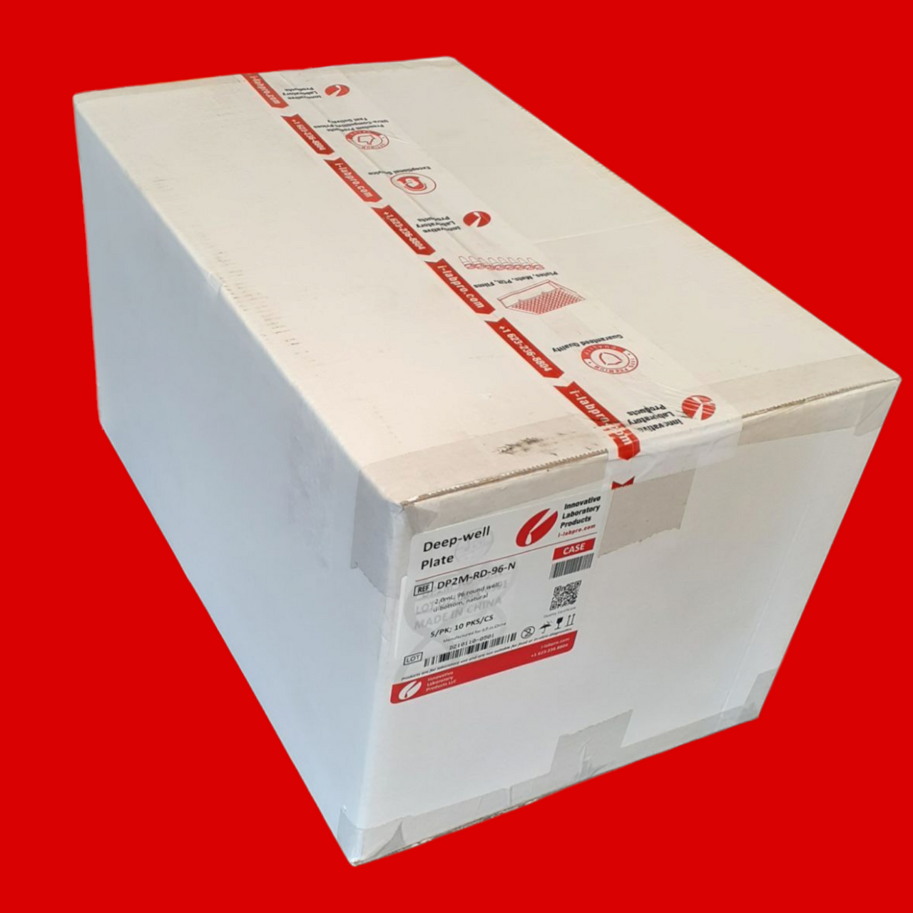 Innovative Laboratory Products DP2M-RD-96-N 96 Round Well Plates, 2.0mL, U-Bottom, Non-Sterile, 5 Plates/Pack, 10 Packs/Case