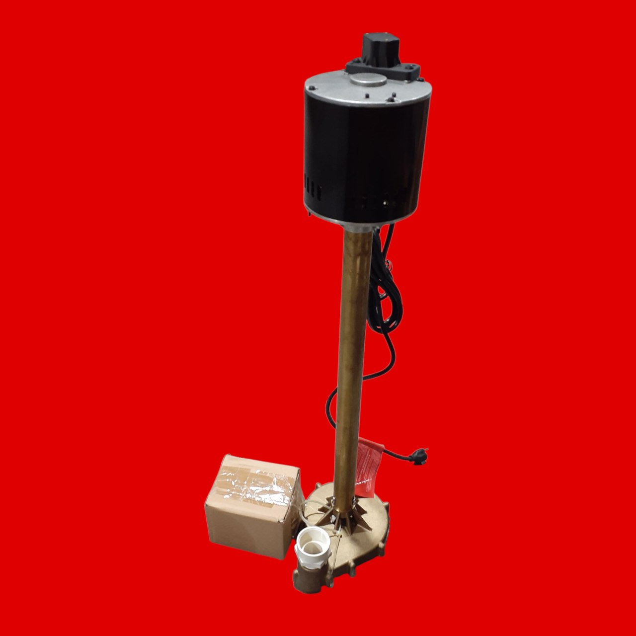Dayton 4KU63 Pedestal Sump Pump: 1/2 hp, 120V AC, 48 gpm @ 10' of Head, 22 ft Max. Head