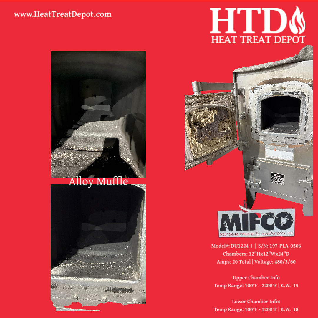 MIFCO Model#: DU-1224 – Dual Chamber Electric Heat Treat Furnace