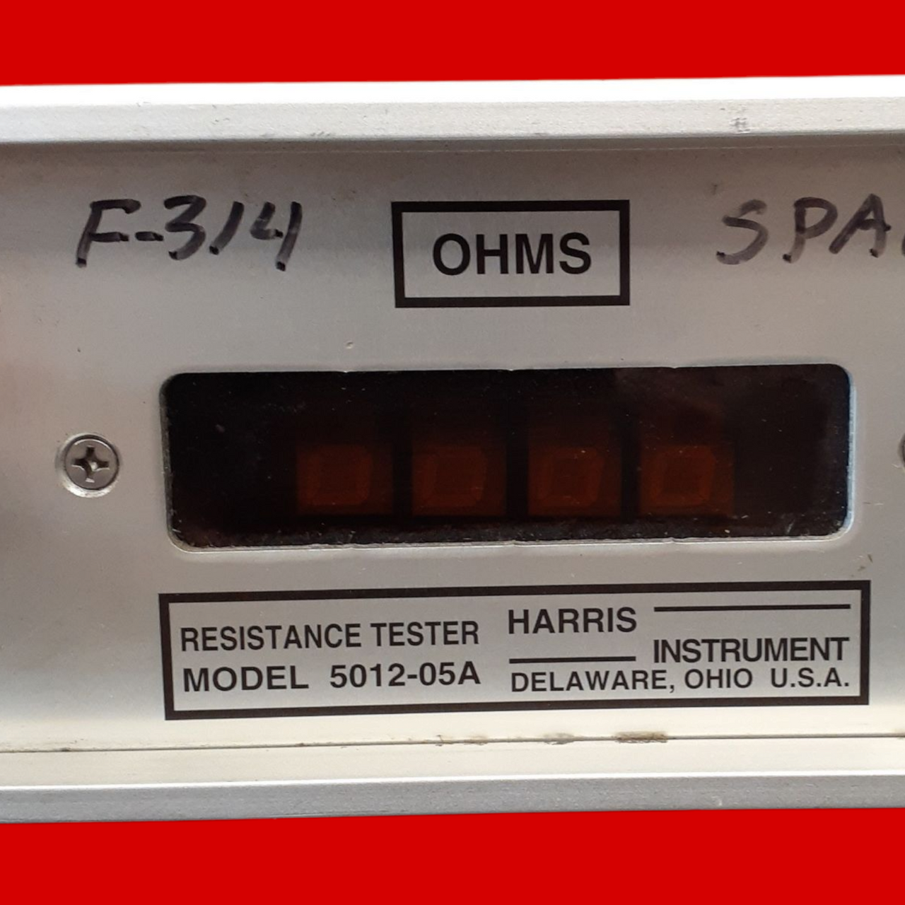 Harris Instrument Resistance Tester, 5012-05A