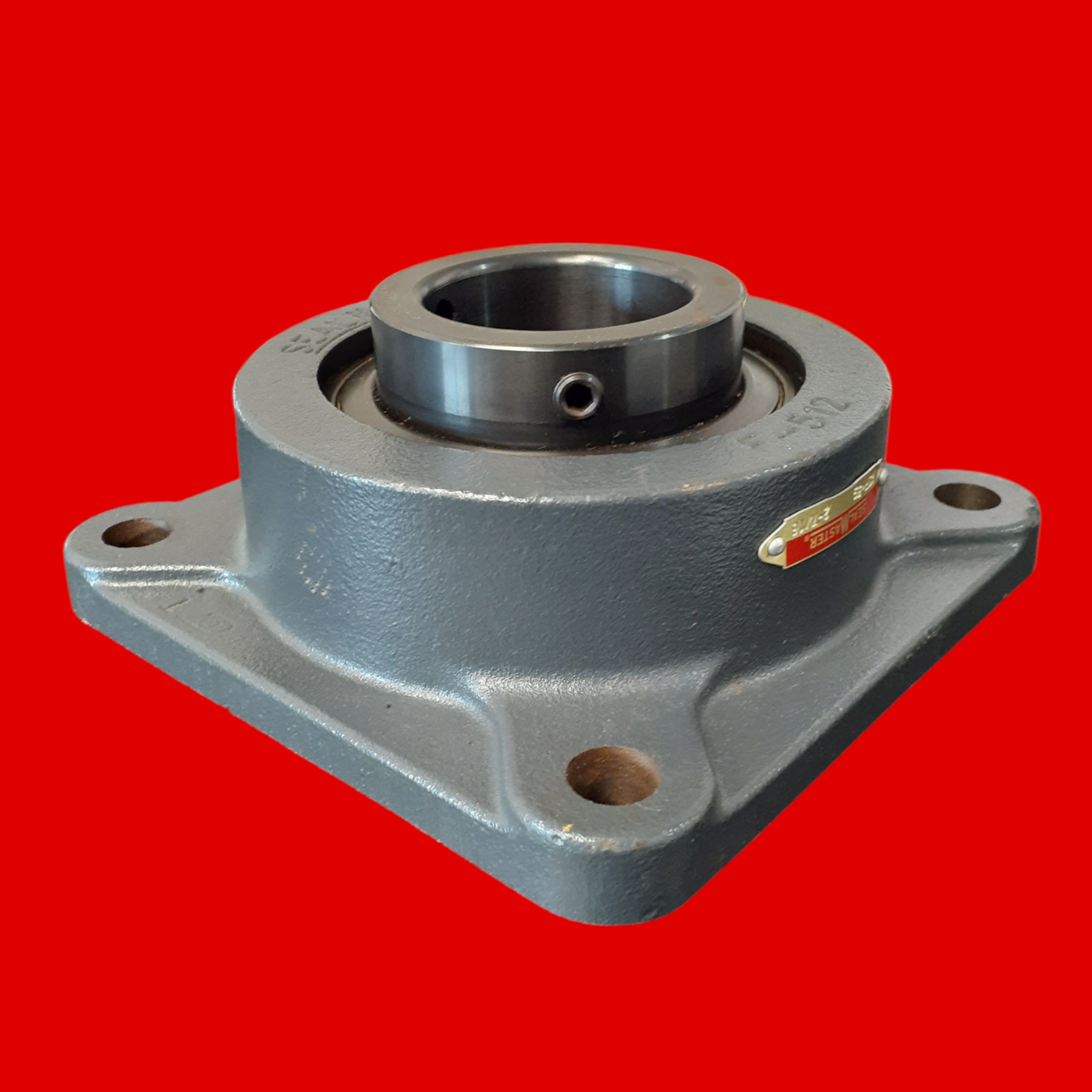 Sealmaster Four Bolt Flange Ball Bearing - Steel, MSF-39, 2-7/16
