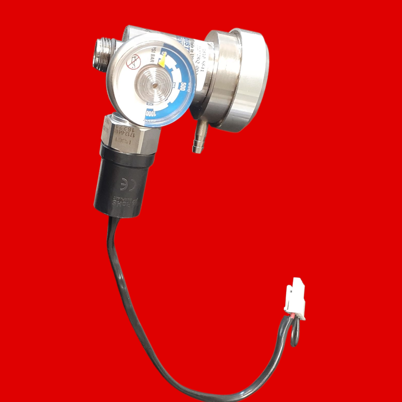 Industrial Scientific Demand Flow Regulator w/ iGas Pressure Switch for DSX Docking Stations, 18105841