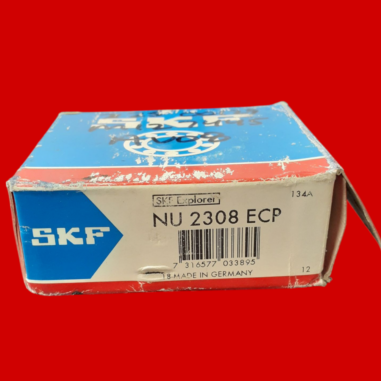 SKF NU 2308 ECP Single Row Cylindrical Roller Bearing, NU Design, 1.5748 in Bore