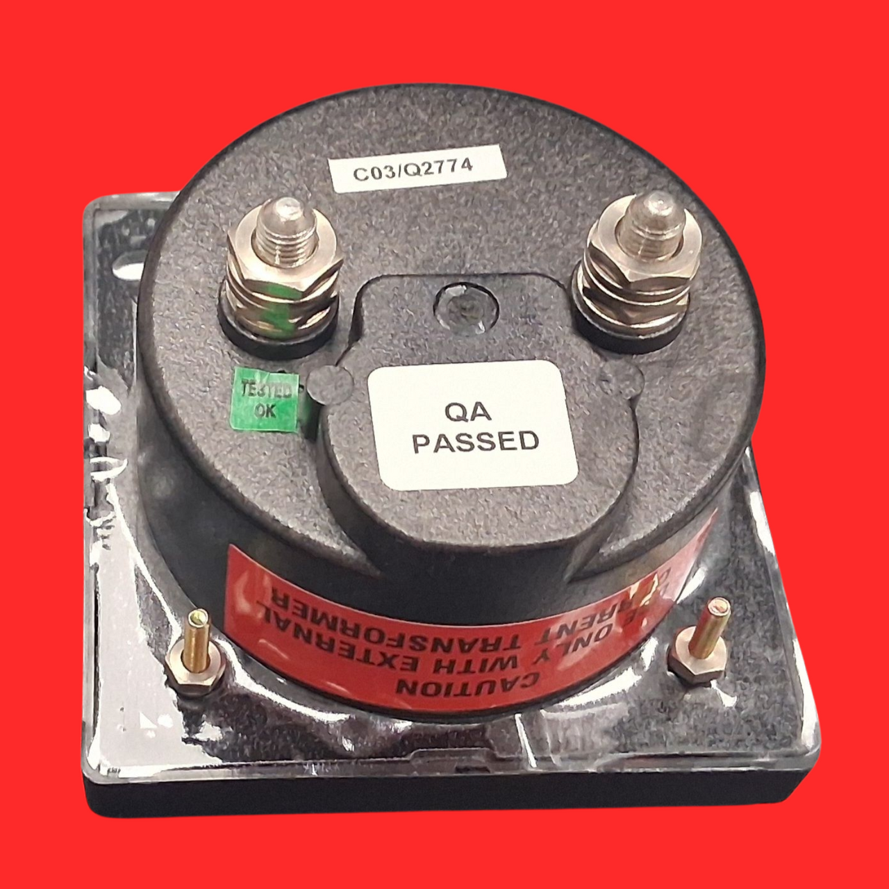 Rish Vista 12G382 Analog Panel Meter 0-25 AC Amperes