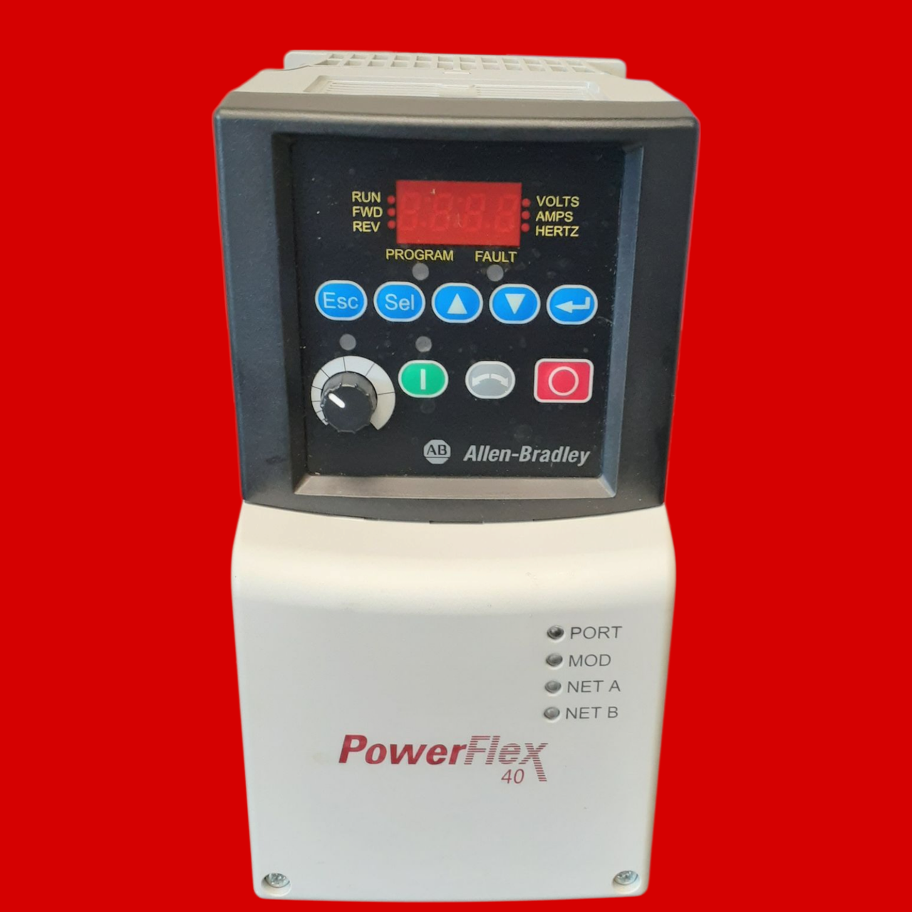 Allen Bradley PowerFlex 40- 2.2 kW (3 HP) AC Drive, 22B-D6P0N104