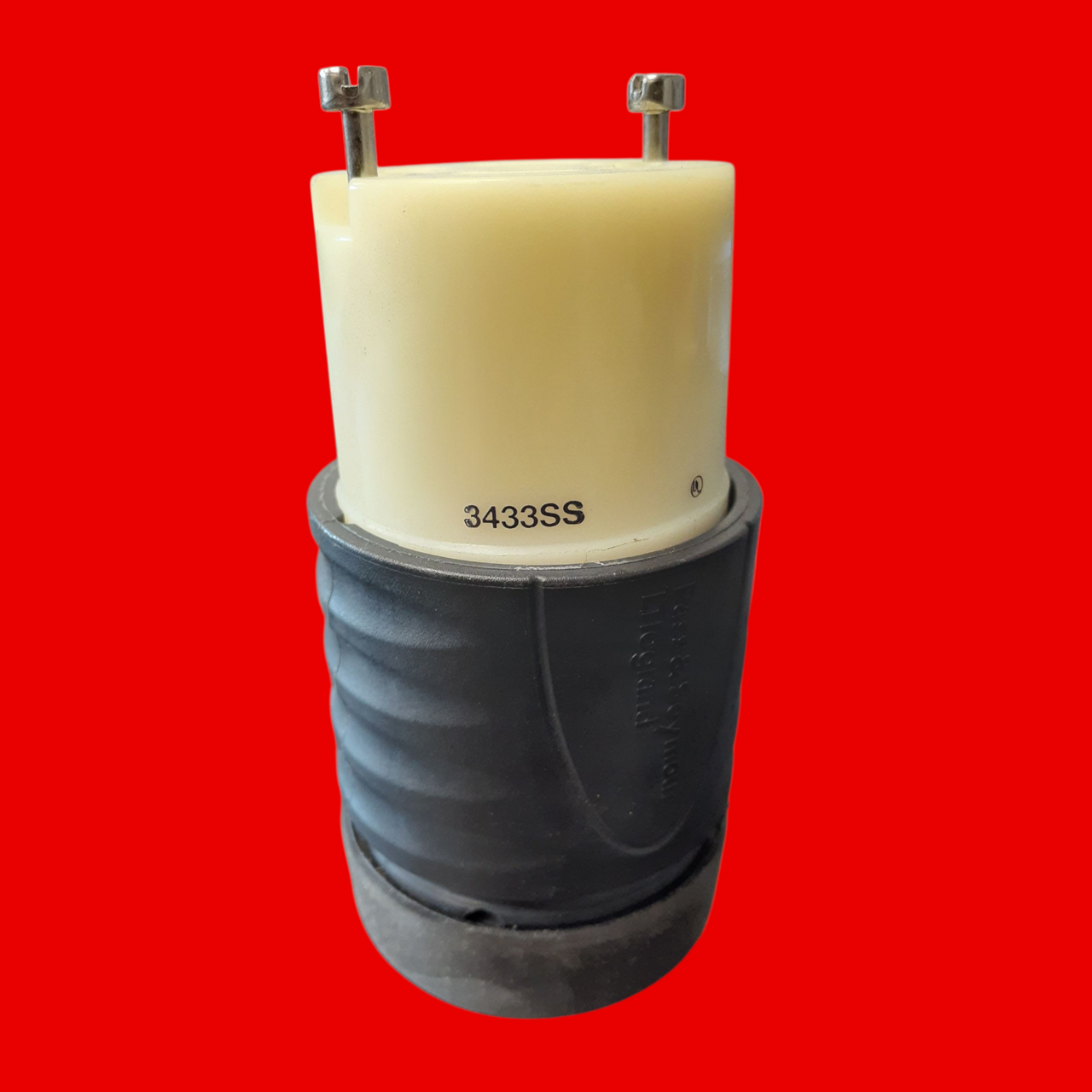 Pass & Seymour 3433-SS Turnlok Connector, 30A, 3PH, 120/280V