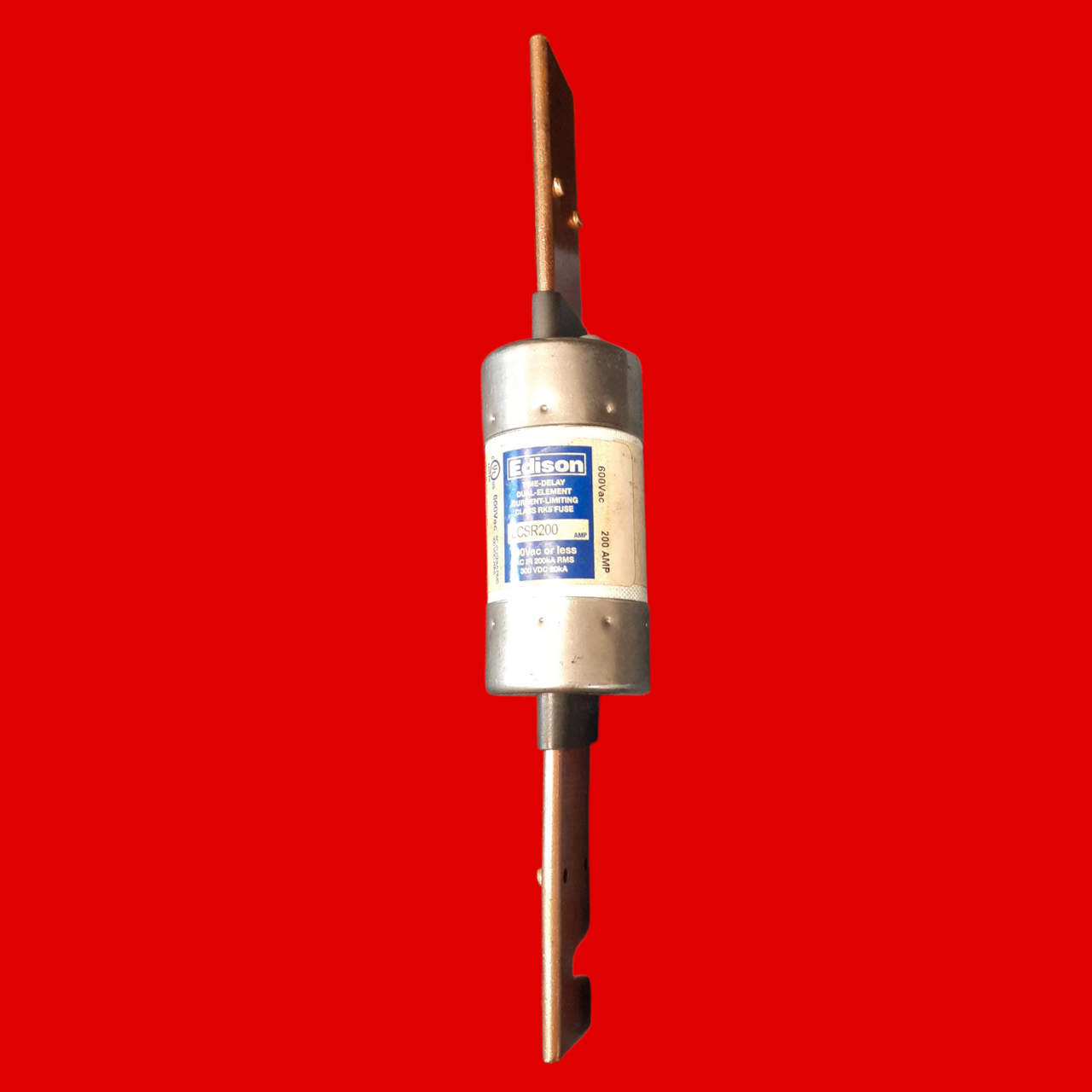 Eaton Edison ECSR200 Time-Delay Current-Limiting Fuse, 200A, 600V