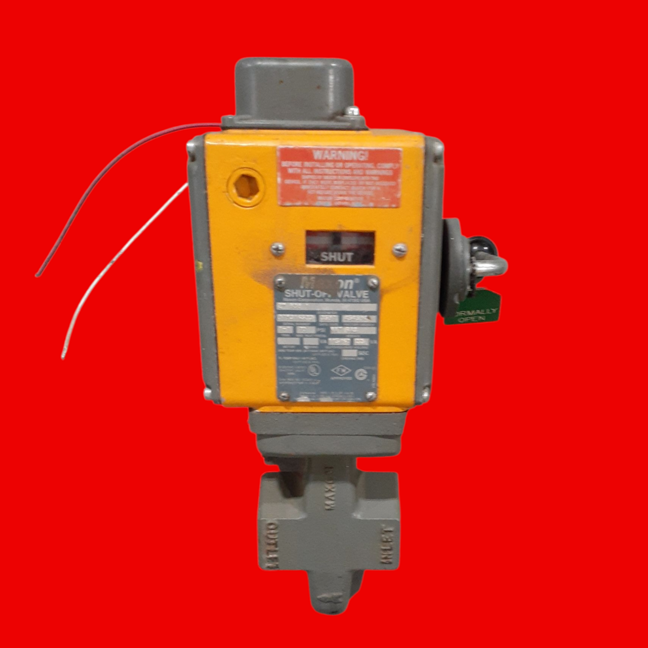 Maxon 808-1 2" Natural Gas Safety Shut-Off Valve, 454594
