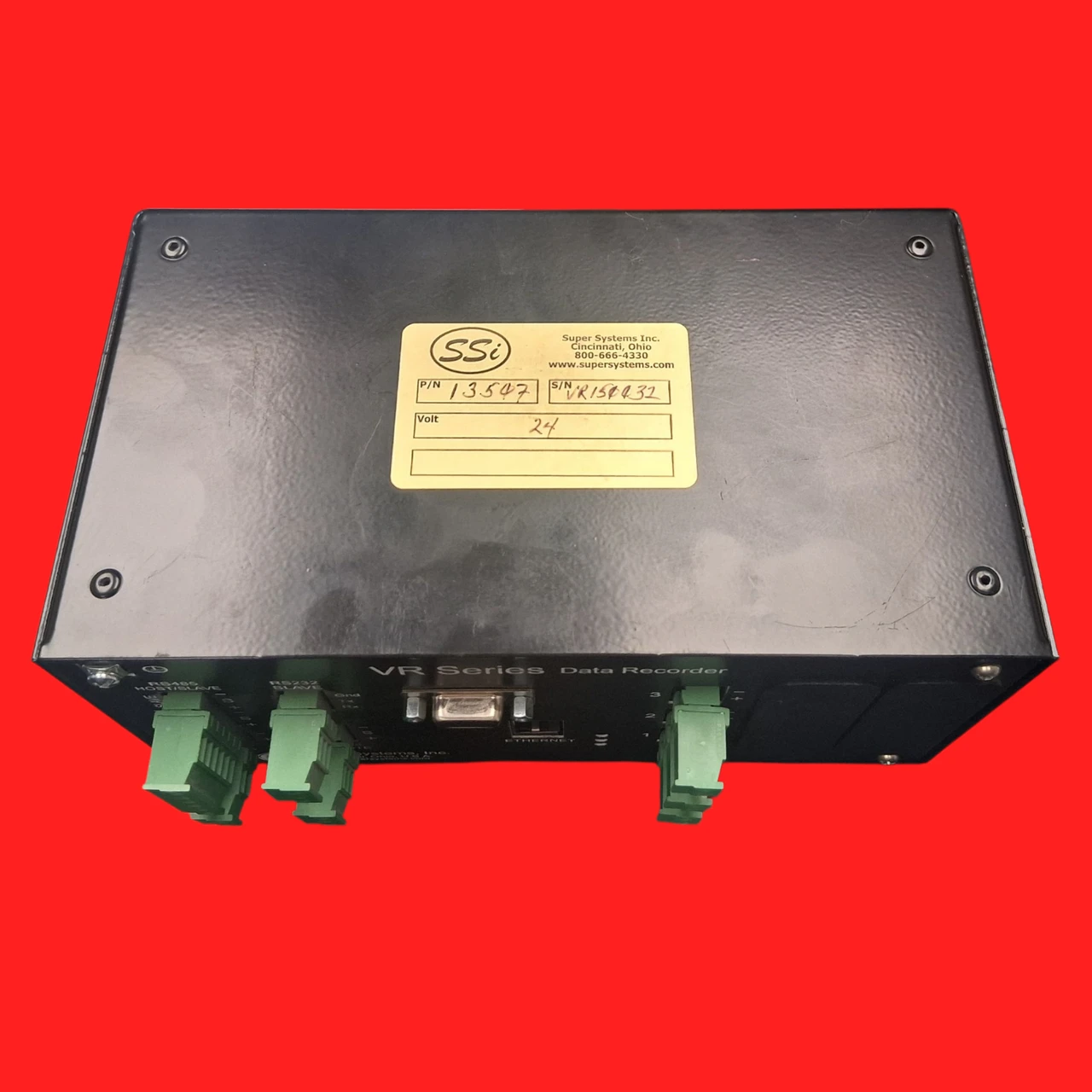 SSI Super Systems VR-3 Series Data Recorder 24 Volt DC- 13547