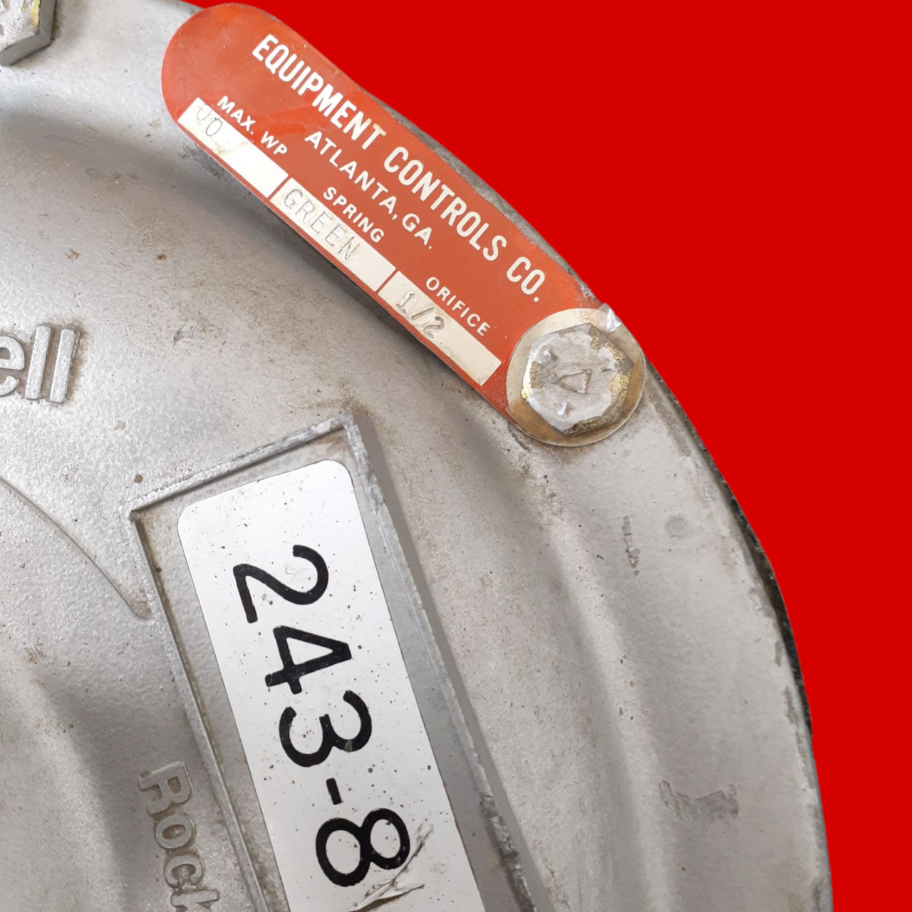 Rockwell IRV Regulator, 1-1/2" NPT, Green Spring, 243-8